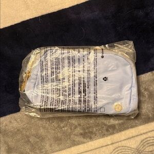 LuluLemon Belt-bag Light Blue Pouch with Gold Zipper
